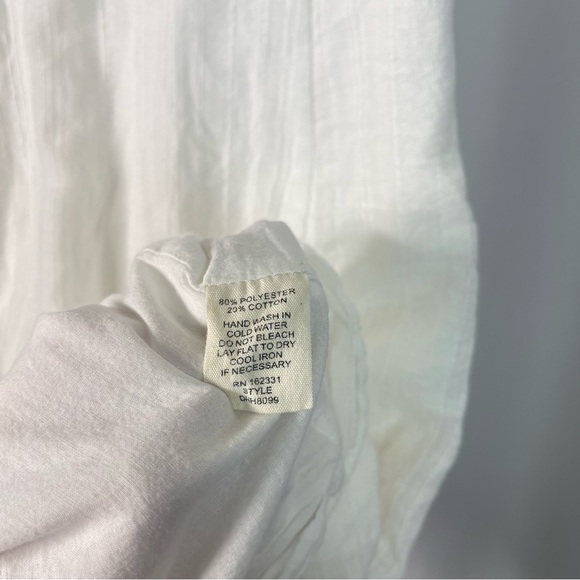 Mahina Small Gauze Puff Sleeve Keyhold Cutout Open Back Cottagecore Dress - Picture 8 of 9